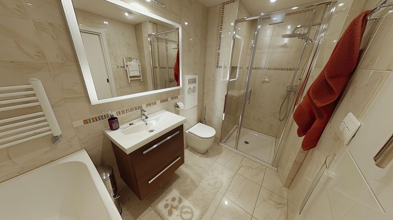 Modern Bathroom with Storage Niches